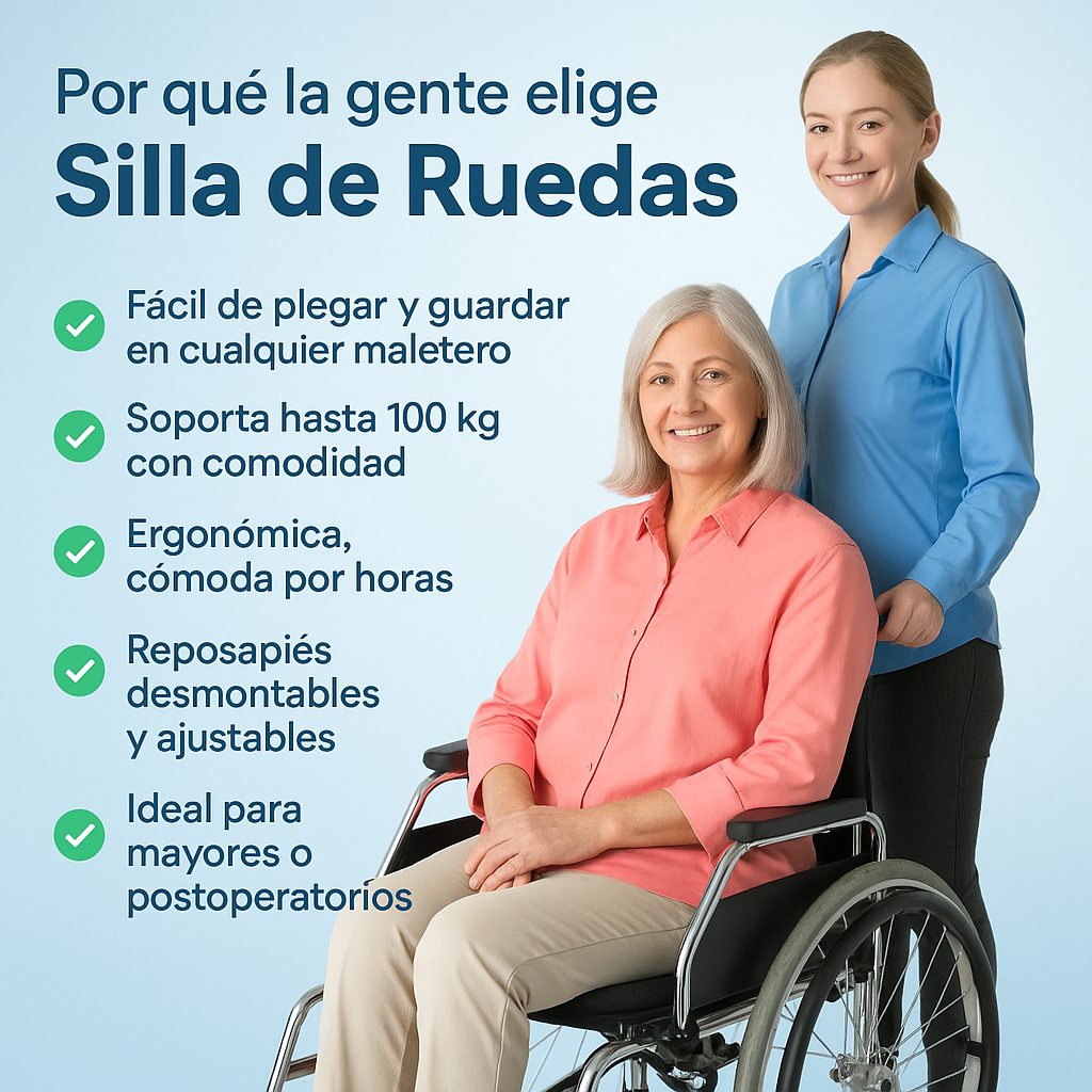 Silla de Ruedas Cromada de 18''