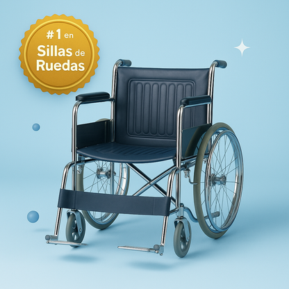 Silla de Ruedas Cromada de 18''